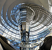 Inside the dome, Reichstag building, Berlin, Germany
