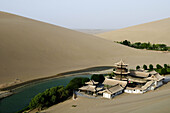 Amazing desert landscape in Gansu, China