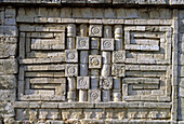 Detail of 'La Iglesia' temple, Mayan ruins of Chichen Itza. Yucatan, Mexico