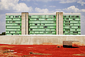 Building designed by architect Oscar Niemeyer. Brasilia. Brazil
