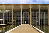 Ministry of Foreign Affairs designed by architect Oscar Niemeyer. Brasilia. Brazil