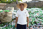 Clovis Ollivera, Santarém, who has a company of recycling plastic. Brazil.