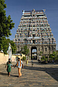 The north gopura in Nataraja temple, Chidambaram, Tamil Nadu. India