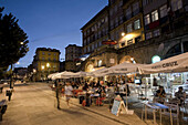 Outdoor Café on Douro River, Ribeira District, Porto UNESCO World Heritage, Portugal