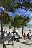 Blick über Playa El Yaque, Isla Margarita, Nueva Esparta, Venezuela