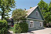 Wooden house on Trakai island, Lithuania