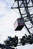 Big Wheel and Rollercoaster, Vienna Prater, Amusement Park, Vienna, Austria