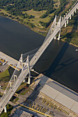 aerial of bridge