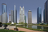 China-April 2008. Shanghai City. Pudong New Area. Lujiazui Gongyuan
