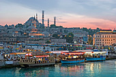 Suleymaniye Mosque and Golden Horn,  Istanbul,  Turkey