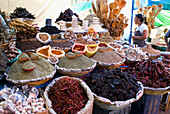 Sunday market in Tlacolula town.Species . Oaxaca, Mexico.