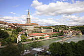 River Aare and the town of Bern,  Switzerland