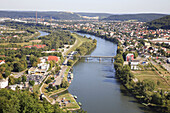River Danube,  Donau,  near city of Kelheim,  Bavaria,  Germany