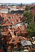 Prague as seen from Wallenstein Palace gardens, Mala Strana, Prague, Czech Republic