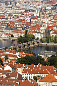 Charles Bridge on Vltava river, Prague, Czech Republic