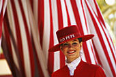 Spain. Andalusia. Cadiz province. Jerez de la Frontera. Horse fair. Hostess.