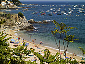Beach,  Calella de Palafrugell,  Costa Brava. Girona province,  Catalonia,  Spain