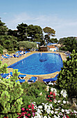 Swimming pool,  Aiguablava hotel. Costa Brava,  Girona province,  Catalonia,  Spain