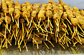 Skewers at Feria de Abril fair, Barcelona. Catalonia, Spain