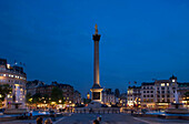 Nelson column  Trafalgar square  London  England  UK