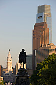 Downtown skyline  Philadelphia  Pennsylvania  USA