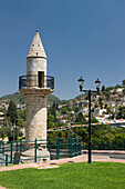 Mineret mosque safed old hilltop village upper gallilee. Israel.