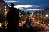 Wenceslas square. Prague. Czech Republic.