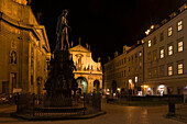 King charles iv statue knights square old town stare mesto. Prague. Czech Republic.