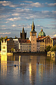 Smetana museum old water tower vltava river old town mala strana. Prague. Czech Republic.