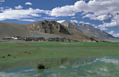 KARZOK VILLAGE AND TSO MORIRI LAKE BANKS 4527 M, CHANGTANG, LADAKH, INDIA