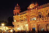 GURDWARA OR TEMPLE OF ANANDGARH SAHIB, HOLA MOHALLA FESTIVAL, ANANDPUR SAHIB, PUNJAB, INDIA