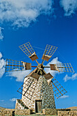 Spain, Canary Islands, Fuerteventura Island, near Tiefa, windmill