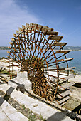 Water wheel, Swallow Holes, near Argostoli, Kefalonia, Greece