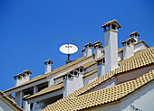 satellite dish on roof - spain