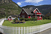 Norway, Laerdal, typical country house