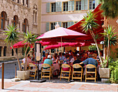 Cafe scene, Monte Carlo, Cote d'Azur, Monaco