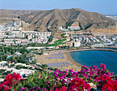 View over resort, Puerto Rico, Gran Canaria, Canary Islands