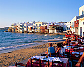 Little Venice quarter, Mykonos Town, Mykonos Island, Greek Islands