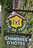 B & B Sign, St. Valery Sur Somme, Picardy, France