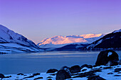 Winter Dawn Scene, Loch Ericht, Central, UK, Scotland