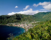 Overview, Soufriere, St. Lucia, Caribbean