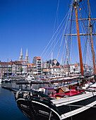 Harbour Scene, Ostend, Flanders, Belgium