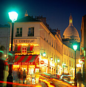 Montmartre at Night, Paris, France