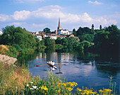 River Wye and Church, Ross On Wye, Hereford & Worcester, UK, England