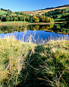 Scenic View in Autumn, Ladybower Reservoir & Derwent Edge, Derbyshire, UK, England