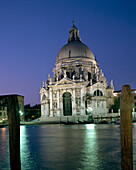 La Salute Church at Night, Venice, Veneto, Italy