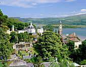 Overview, Portmeirion, Gwynedd, UK, Wales