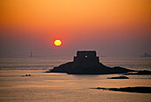 National Fort at Sunset, St Malo, Brittany, France