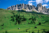 View Towards Puez-odle, Dolomites, Val Gardena, Trentino-Alto Adige, Italy