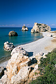 View from Beach, Rock Of Aphrodite, South, Cyprus